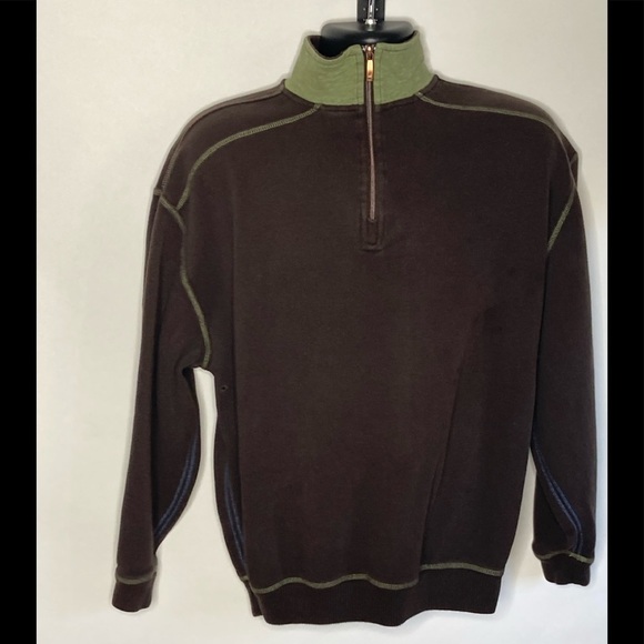 Tommy Bahama 1/4 Zip Pullover Sweater Jacket Sz Med - Picture 2 of 7